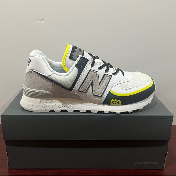 New Balance Other - New Balance 574, U574TE2, White, Black & Green